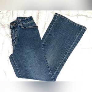 Arizona Jean Company Classic Denim Kids Jeans With Beaded Legs 14